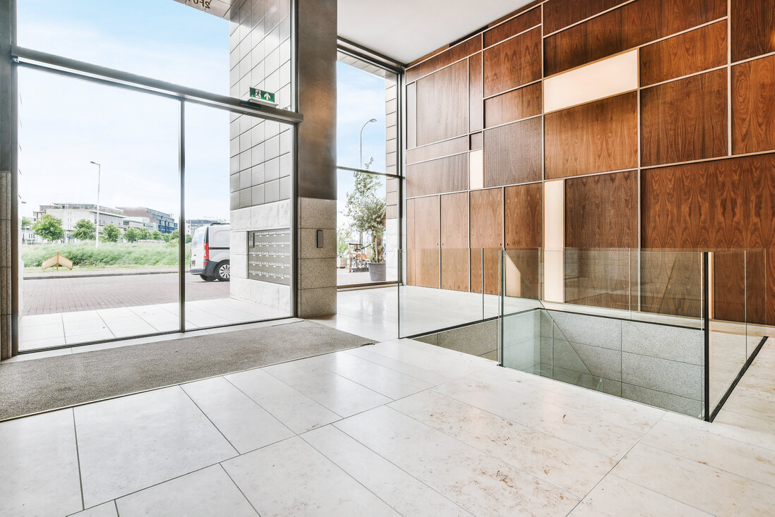 Carrelage grand format dans salon