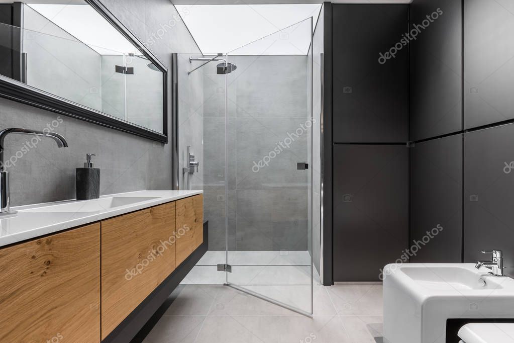 Douche italienne carrelée à Lausanne