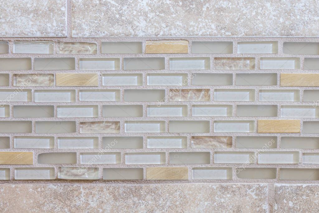 Cuisine avec crédence carrelée